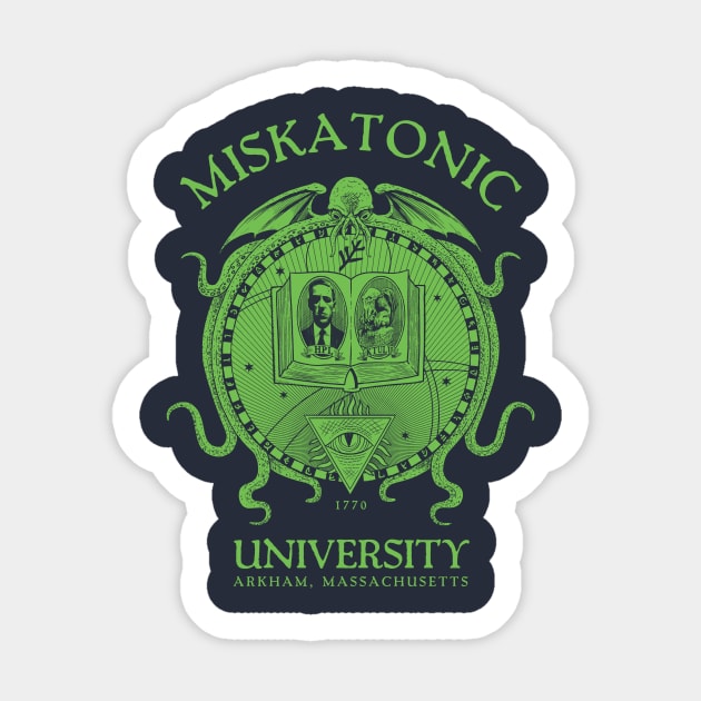 Miskatonic University Sticker by pavstudio